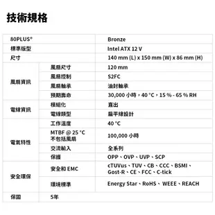 Seasonic 海韻 S12III 650W 電源供應器 電供 銅牌 五年保固 易飛電腦