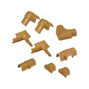 D-Line 30 x 15mm Smooth Fit Cable Cover Accessories - 10 Pack