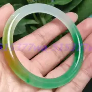 Natural Multicolor Green Jade Jadeite Bangle Bracelet 56-64mm Beautiful Jewelry