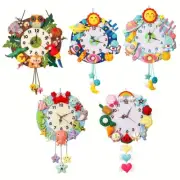 Safe For Kids DIY Clock Kit Felt Kit Home Decor Promotes Skill Development