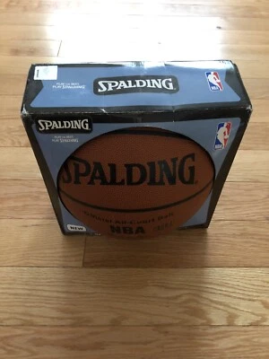 Vintage Spalding Official NBA Leather Game Ball David Stern Era NIB Made in USA