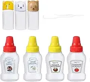 Ketchup Bottle - Ketchup/Honey/Sauce/Salad Condiment Squeeze Bottle, Reusable Sauce Bottle, Portable Ketchup Squeeze Bottles, Kids Box Accessories, Pla-stic Sauce Container