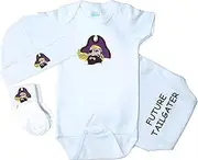 Future Tailgater East Carolina ECU Pirates 3 Piece Baby Clothing Set