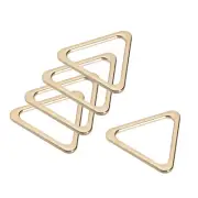 Metal Triangle Ring Buckle 30mm(1.18") Inner Width for DIY Gold Tone 10pcs
