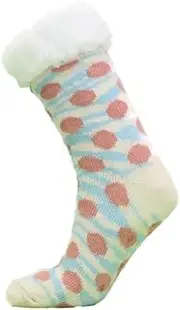 [FIL] Women's Home Socks Sherpa Fleece Lined Thermal Lounge Slipper Non-Slip