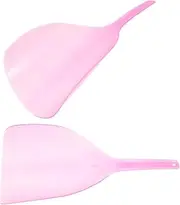 FOYTOKI 2Pcs Hairspray Face Cover Masks with Handle Transparent Hairdressing Shield for Barber Salon Home Use Ergonomic Design for Optimal Face Protection