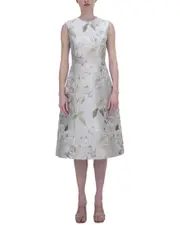 Reem Acra Jacquard Sheath Dress