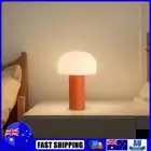 LED Mushroom Table Lamp 3 Color Dimmable Touch Lamp USB Rechargeable(Orange) AU
