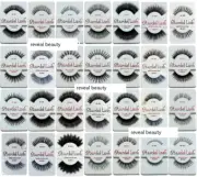 Stardel Eye Lashes 100% Human Hair Black 1 PAIR Choose number (~605)