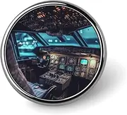 [FZMVSQH] Airplane Printed Round Button Pin Badges Metal Pinback Buttons 1 Inch Pins for Hat Shirt Clothing Bags Decoration, Circular, Aluminum, Circular, Aluminum