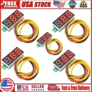 5Pc Mini DC 0-100V 0.28 inch 3-Digital Voltmeter LED Voltage Panel Meter 3-Wires