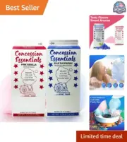 2-Pack Carnival Cotton Candy Floss Sugar - Pink Vanilla & Blue Raspberry Flavors