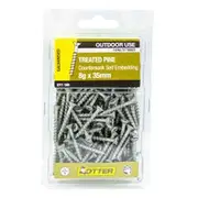 OTTER 100 Pack 8g x 35mm Treated Pine Screw Galv CHEG08353