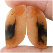 26.90 Cts. Dazzling Snakeskin Jasper Fancy Shape Match Pair Loose Gemstone 01