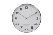 LISE 40cm Chrome Silent Wall Clock by One Six Eight London