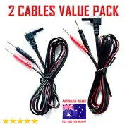 TENS EMS ELECTRODE PADS CABLES WIRES LEADS - 2 CABLES for $19.99 - 300 + SOLD