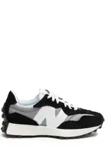 New Balance 327 Panelled Canvas Sneakers - Black - 5.5 5.5