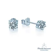 在飛比找Yahoo奇摩購物中心優惠-Alesai 艾尼希亞鑽石 50分鑽石 六爪鑽石耳環 (1克