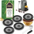 CAPMESSO Reusable Coffee Capsule Lids for Reusable Nespresso Pods Vertuo, Foo...