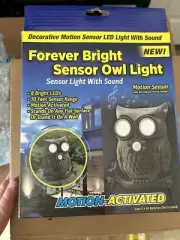 Tekno Motion Activate Sensor OWL Led Light w/ Sound ~ Free Shipping
