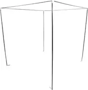 Holibanna Stainless Steel Canopy Bed Frame 25mm Thick 2m Bed Size Easy Assembly No Drilling Required Modern Design