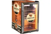 Hancock Vintage Fuel Pump Branded Triple Glazed Alfresco 70 Litre Bar Fridge With LED Strip Lights