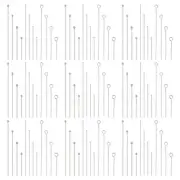 1200pcs 4 Sizes Ball Head Pins Eye Pins Flat Head Pins 304 Stainless Steel Je...