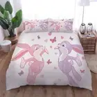 matching rabbit 3D Print Duvet Quilt Doona Covers Pillow Case Bedding Sets
