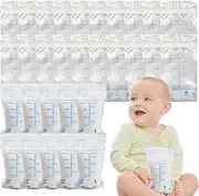Milk Storage Containers – 200ml Milk Preservation Packaging, 30 Pack Breast Milk Bags | Waterproof Milk Storage Bag For Refrigerators & Freezers