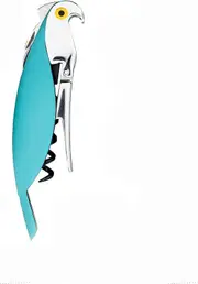Corkscrew for Sommelier in Cast Aluminum and PC, Light Blue