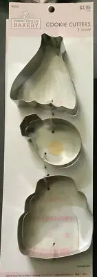4 Packs Of 3Sunny Side Bakery-Bridal Cookie Cutter Set - Dress-Ring & Cake - New