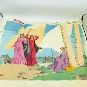 Hand Painted Needlepoint Pattern Canvas Middle East Arabic Arab Scene Signed