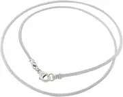 [DragonWeave] Sterling Silver 1.8mm Fine White Leather Cord Necklace