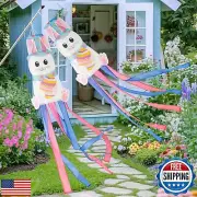 2Pcs 55 Inch Spring Easter Windsock Bunny Wind Socks Windsocks Decoration - S