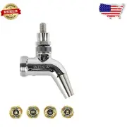 Tiny 3'' Stainless Steel Beer Tap with Interchangeable Spouts for Home Brewing