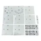 P073735718 SMEG TRANSPARENT OVEN CONTROL STICKER SET FREESTANDING SA9066 SA9065