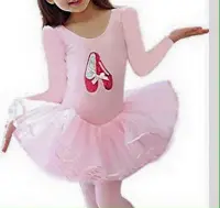 在飛比找Yahoo!奇摩拍賣優惠-亮片紅色高跟鞋 粉色 夢幻舞鞋款芭蕾舞衣 長袖舞衣 開扣款 