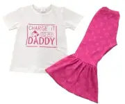 CHARGE IT TO MY DADDY PANTS OUTFIT - New - Size 3T