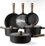 CAROTE Nonstick Pots & Pans,Cookware Set Kitchen Hakkaida Titanium