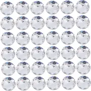 100pcs Acrylic Flatback Rhinestones Round Crystal Gems for Nail Art Crafts Decorations 25mm 25mm Flatback Gemstones