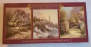 Thomas Kinkade, Deluxe Puzzle Set, Three (3) 500 Piece Jigsaw Puzzles