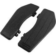Thrashin Supply Black Billet Aluminum Front Driver Floorboards Harley FL 83-18