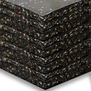 9PCS* 20mm Soft Rubber Gym Tiles with Sealed Protective Surface - 1M x 1M