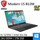 MSI微星 Modern 15 B12M-435TW-SP2 15.6吋 黑 商務筆電-特仕機