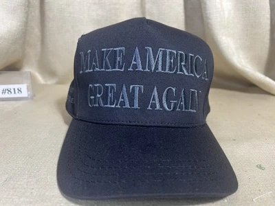 The Real One! Donald Trump Dark MAGA Cali-Fame Hat Never Surrender Black #818