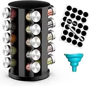 UVwey Rotating Spice Rack Organizer for Cabinet, Spice Racks Storage with 20 Jars