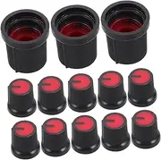 Sosoport Electric Guitar Knobs Volume Control Bass Guitar Parts Replacement 6mm Wh148 Potentiometer Knob Caps
