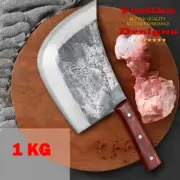 Chinese Cleaver Chef Butcher Kitchen Knife BBQ Camping Tool Bone Chopping Knives