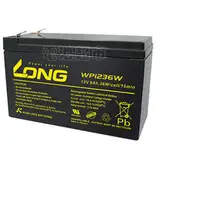 在飛比找PChome商店街優惠-廣隆 LONG WP1236W 12V 9AH 電池 電動滑