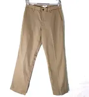 Dockers Khaki Pants 32 Straight Leg Stretch Performance Permanent Crease Flat